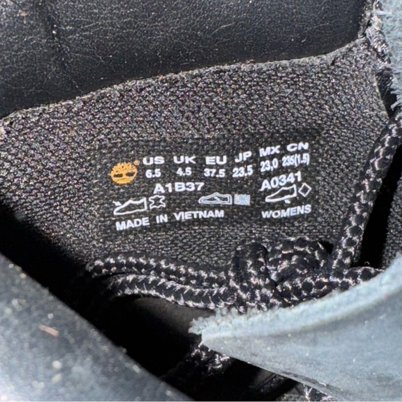 Timberland Eden Square Black Boots A1B37 A0341 Women’s Size 6.5 - Picture 6 of 6